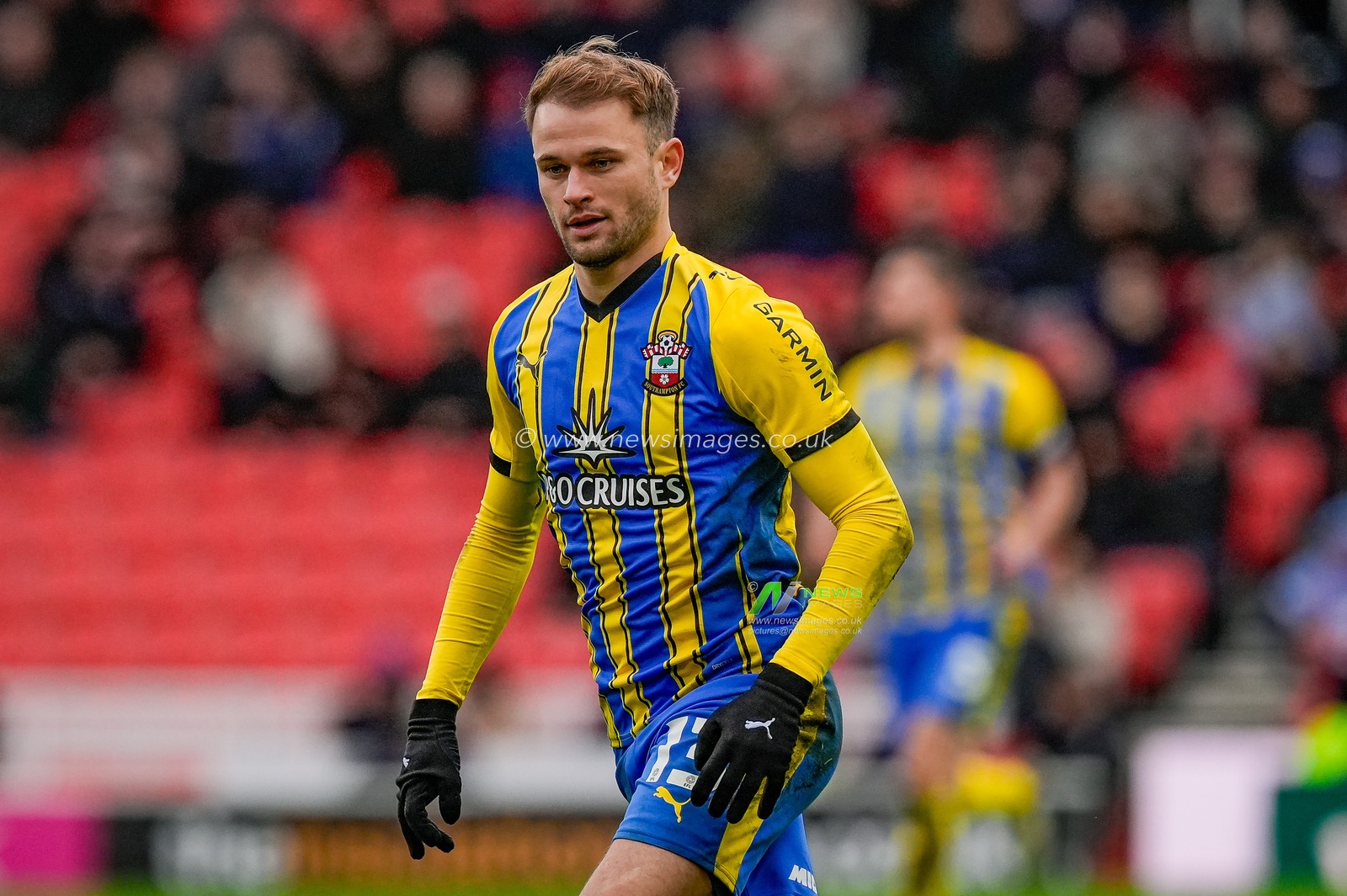 Leo Scienza of Southampton during the Sky Bet Championship match Stoke City vs Southampton at Bet365 Stadium, Stoke-on-Trent, United Kingdom, 31st January 2026

(Photo by Maynard Manyowa/News Images)
