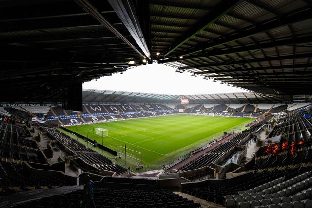 General view of the Swansea.com stadium ahead of the Carabao Cup 3rd Round Swansea City vs Nottingham Forest at Swansea.com Stadium, Swansea, United Kingdom, 17th September 2025

(Photo by Andrew Lewis/News Images)