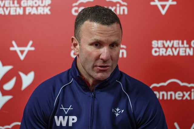 Willie Peters Head Coach of Hull KR speaks in the post match press conference during the Betfred Super League Round 9 match Hull KR vs Wigan Warriors at Sewell Group Craven Park, Kingston upon Hull, United Kingdom, 26th April 2024

(Photo by Mark Cosgrove/News Images)