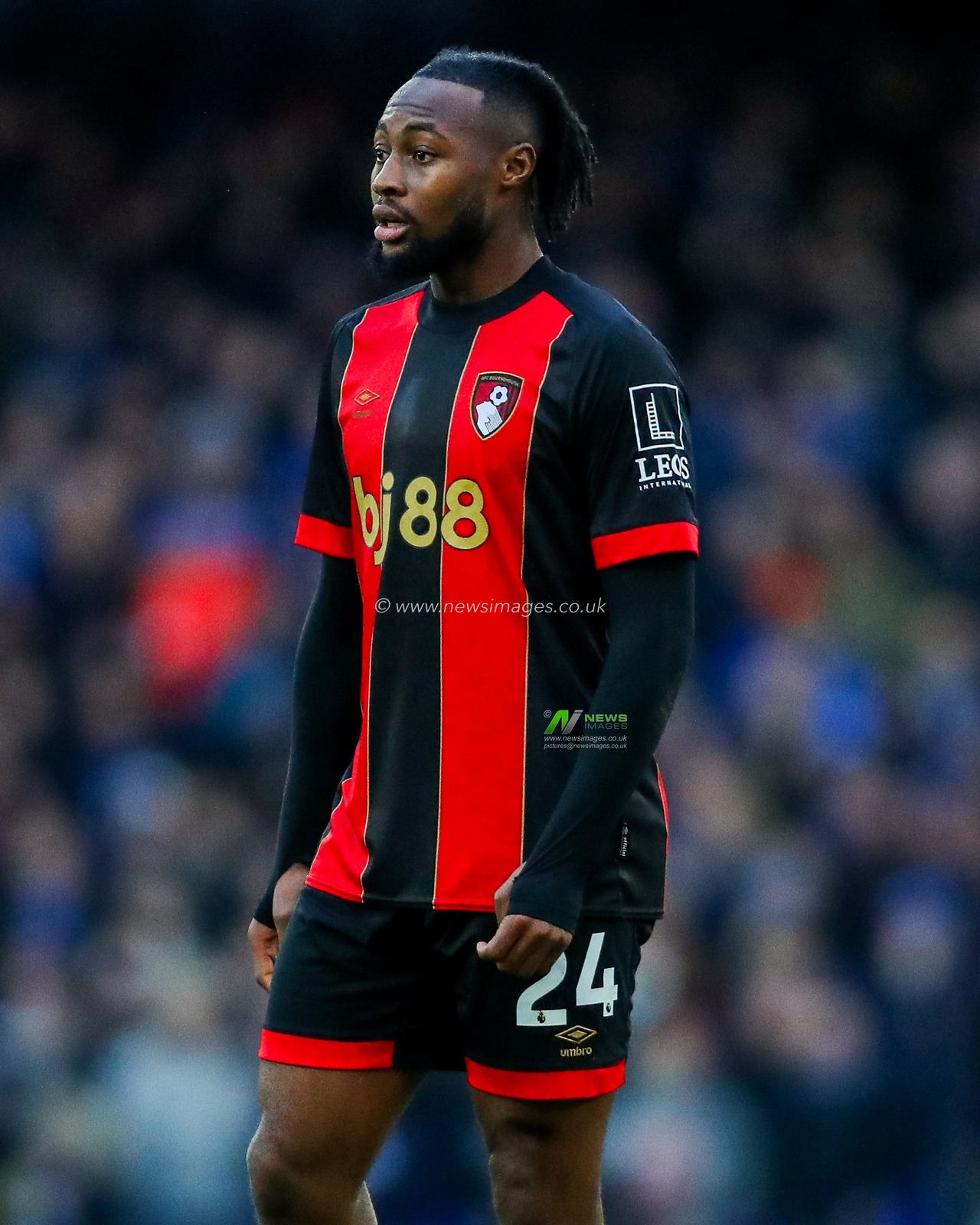 Antoine Semenyo of AFC Bournemouth looks on during the Premier League match Ipswich Town vs Bournemouth at Portman Road, Ipswich, United Kingdom, 8th December 2024

(Photo by Izzy Poles/News Images)