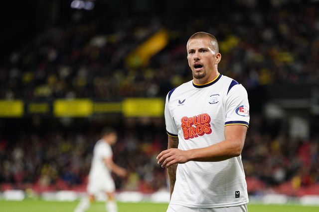 Harry Clarke of Preston North End during the Sky Bet Championship match Watford vs Preston North End at Vicarage Road, Watford, United Kingdom on 08 September 2026

(Photo by Harvey Murphy/News Images)