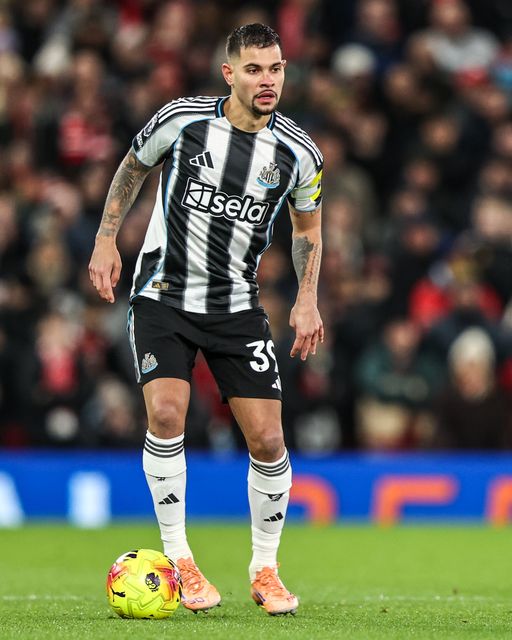 Bruno Guimaraes of Newcastle United during the Premier League match Manchester United vs Newcastle United at Old Trafford, Manchester, United Kingdom, 26th December 2025

(Photo by Alfie Cosgrove/News Images)

*** GER AUT SUI OUT ***