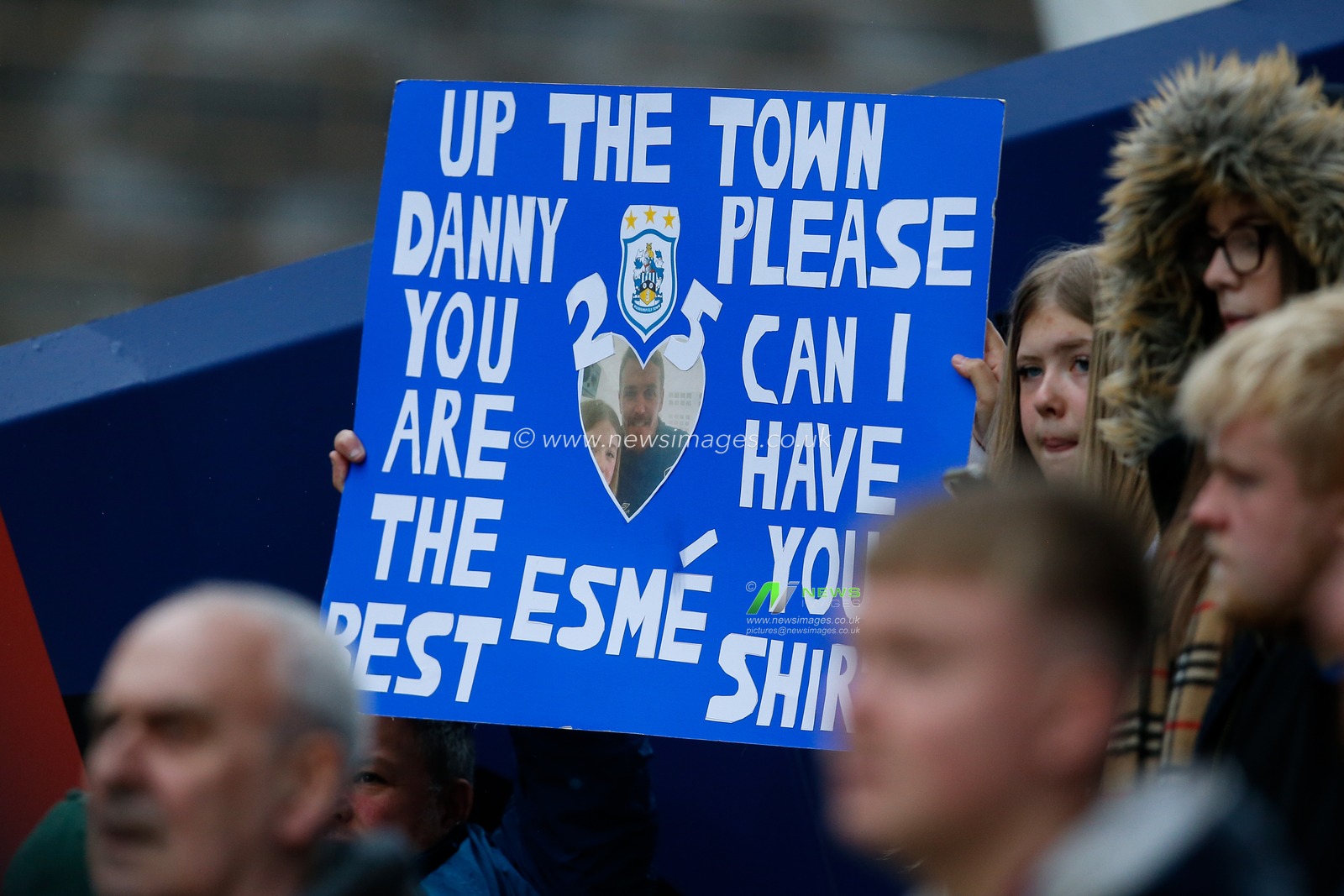 A Huddersfield Town fan banner during the Sky Bet Championship match Huddersfield Town vs Reading at John Smith's Stadium, Huddersfield, United Kingdom, 8th May 2023

(Photo by Ben Early/News Images)