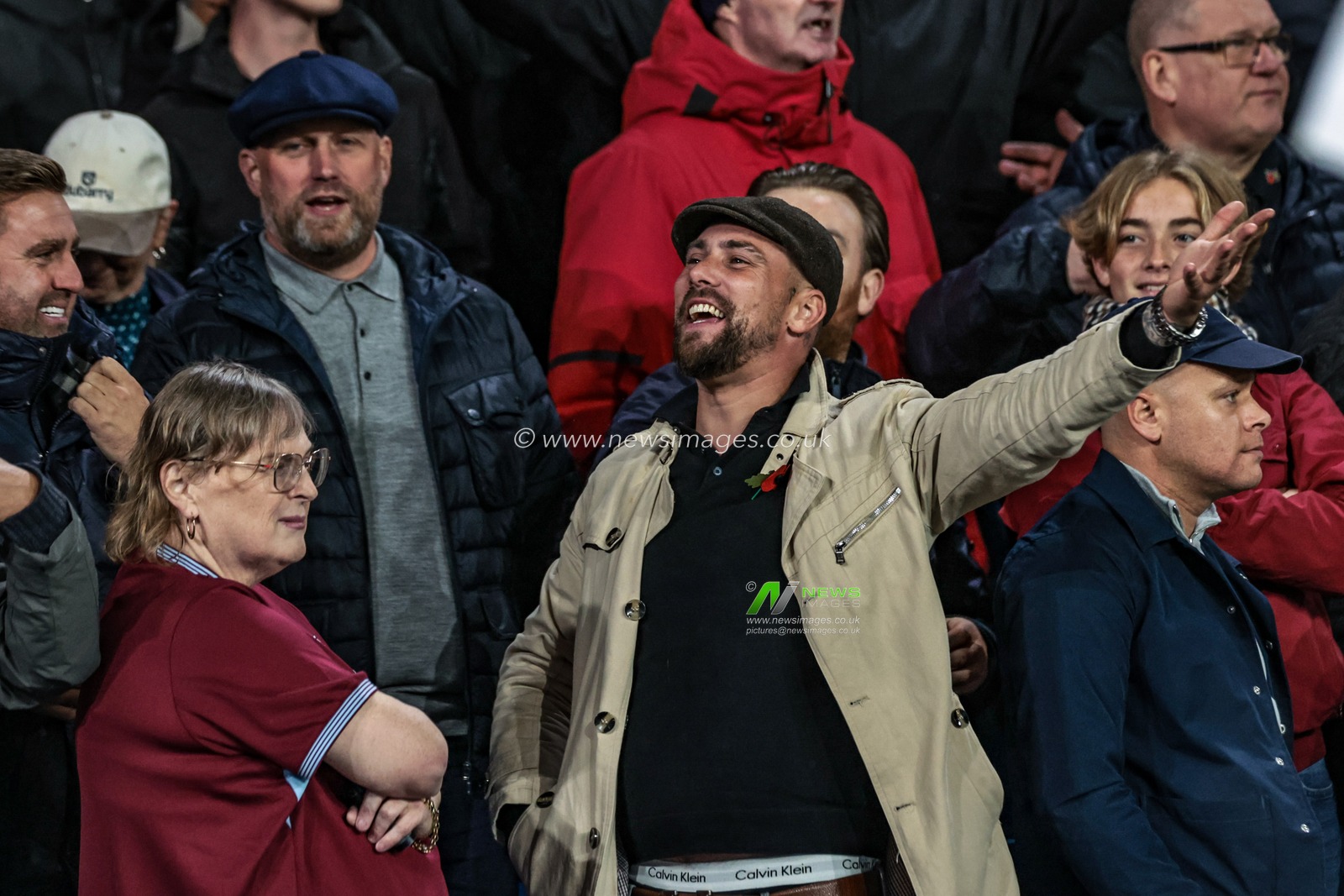 West Ham fans during the Premier League match Leeds United vs West Ham United at Elland Road, Leeds, United Kingdom, 24th October 2025

(Photo by Mark Cosgrove/News Images)