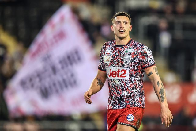 Owen Trout of Leigh Leopards during the Betfred Super League match Leigh Leopards vs Catalans Dragons at Leigh Sports Village, Leigh, United Kingdom on 06 March 2026

(Photo by Alfie Cosgrove/News Images)