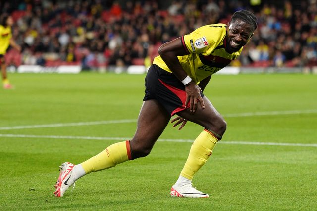 Omar Traore of Watford during the Sky Bet Championship match Watford vs Preston North End at Vicarage Road, Watford, United Kingdom on 08 September 2026

(Photo by Harvey Murphy/News Images)