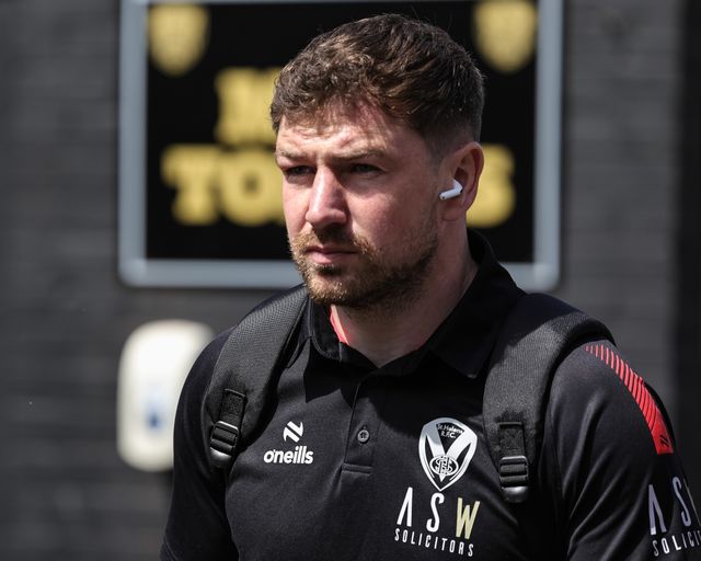 Mark Percival of St Helens R.F.C. arrives during the Betfred Super League round 12 match Castleford Tigers vs St Helens at OneBore Stadium, Castleford, Untied Kingdom on 23 May 2026

(Photo by Mark Cosgrove/News Images)