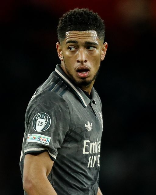 Jude Bellingham of Real Madrid looks on during the UEFA Champions League Quarter-finals match Arsenal vs Real Madrid at Emirates Stadium, London, United Kingdom, 8th April 2025

(Photo by Izzy Poles/News Images)