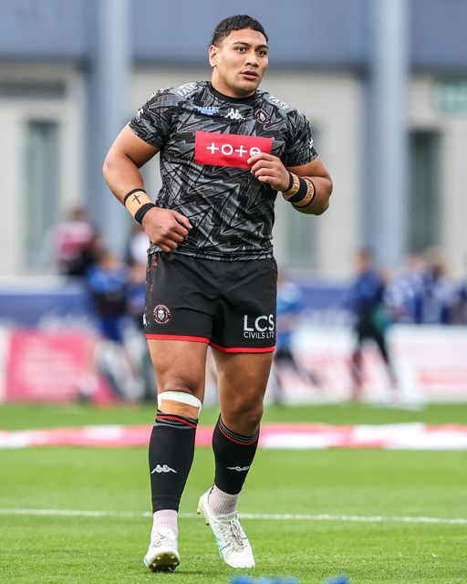 Patrick Mago of Wigan Warriors in the pre-game warm up during the Betfred Super League round 12 match Hull KR vs Wigan Warriors at Sewell Group Craven Park, Hull, United Kingdom on 21 May 2026

(Photo by Alfie Cosgrove/News Images)
