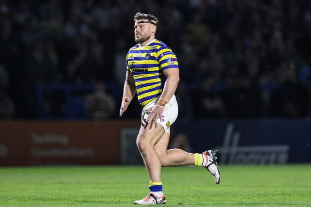 Joe Philbin of Warrington Wolves during the Betfred Super League round 9 match Warrington Wolves vs Wigan Warriors at The Halliwell Jones Stadium, Warrington, United Kingdom on 24 April 2026

(Photo by Mark Cosgrove/News Images)
