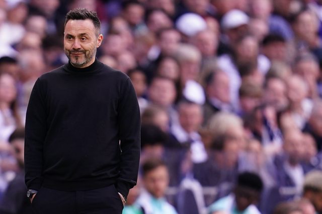 Roberto De Zerbi manager of Tottenham Hotspur during the Premier League match Tottenham Hotspur vs Brighton & Hove Albion at Tottenham Hotspur Stadium, London, United Kingdom on 18 April 2026

(Photo by Harvey Murphy/News Images)