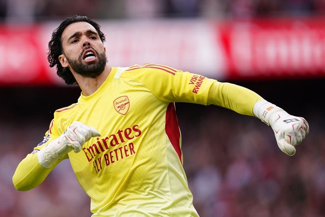 Arsenal goalkeeper David Raya during the Premier League match Arsenal vs Fulham at Emirates, London, United Kingdom on 02 May 2026

(Photo by Harvey Murphy/News Images)