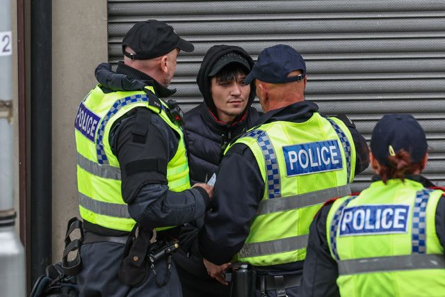 Anti-racism protest Barnsley Town Centre
