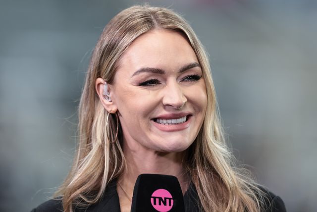 Laura Woods TNT Sports TV presenter during the Emirates FA Cup 5th Round  match Newcastle Untied vs Manchester City at St. James's Park, Newcastle, United Kingdom on 07 March 2026

(Photo by Mark Cosgrove/News Images)