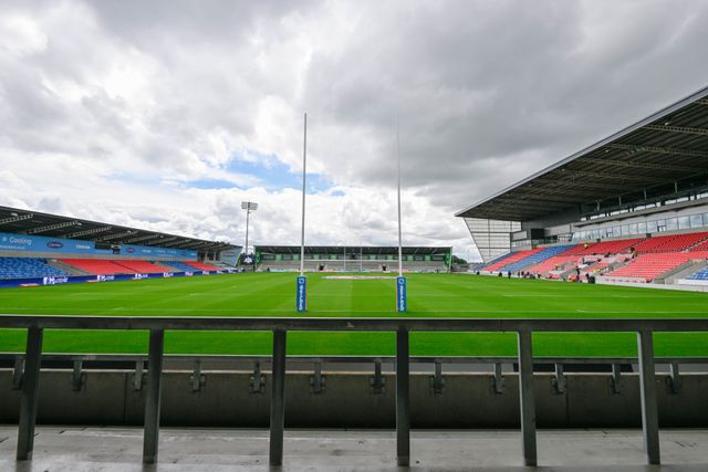 A general view of the Salford Community Stadium ahead of the Betfred Super League Round 16 match Salford Red Devils vs Hull FC at Salford Community Stadium, Eccles, United Kingdom, 7th July 2024

(Photo by Cody Froggatt/News Images)