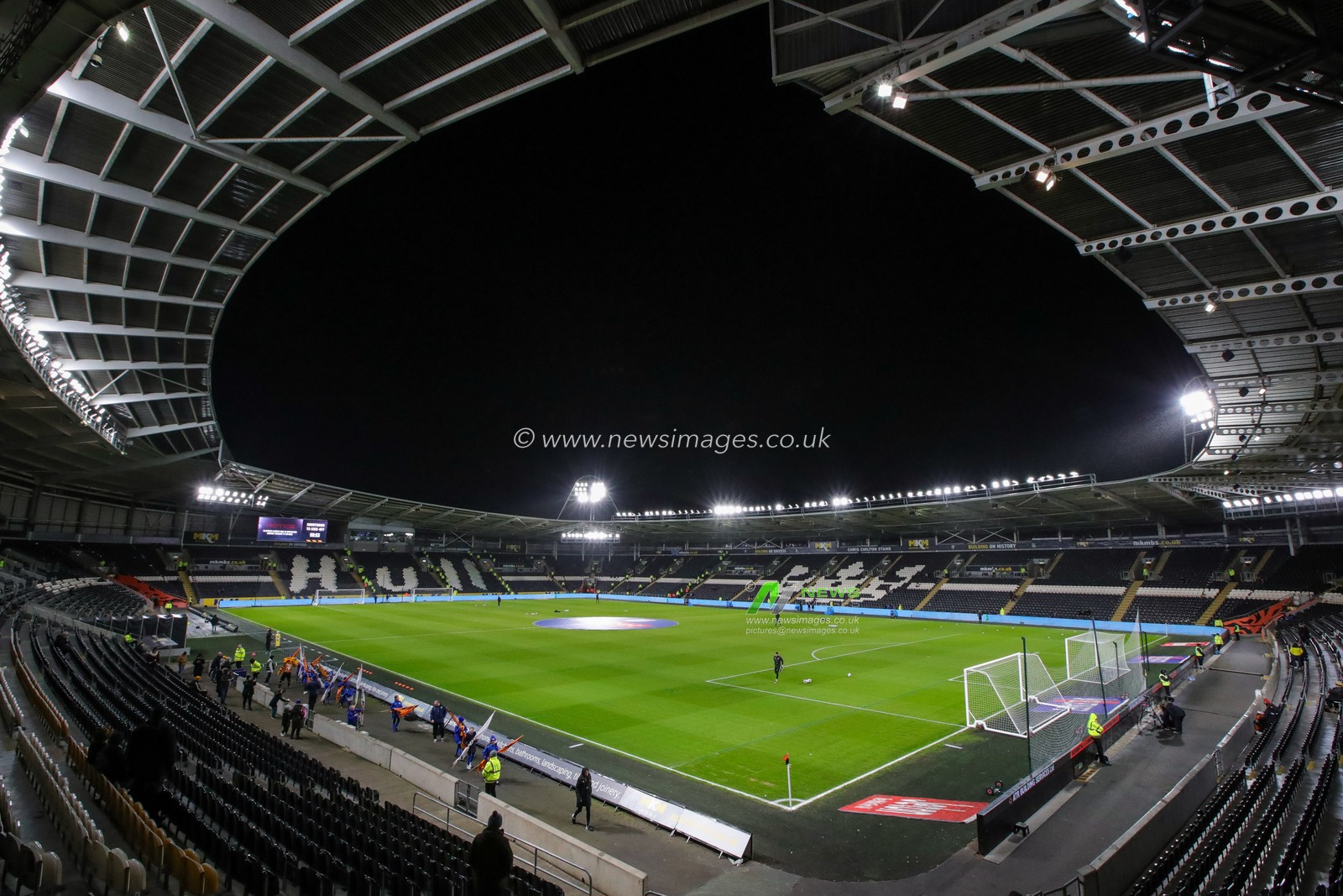General view inside The MKM Stadium ahead of the Sky Bet Championship match Hull City vs Burnley at MKM Stadium, Hull, United Kingdom, 15th March 2023

(Photo by James Heaton/News Images)