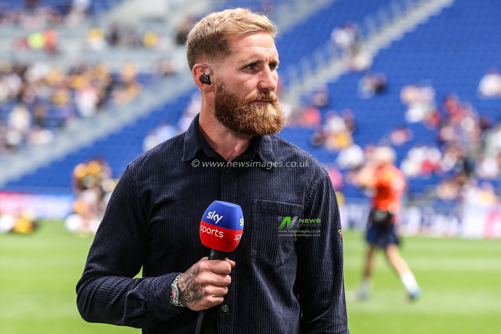 Sam Tomkins speaks on Sky Sports during the Betfred Super League Magic Weekend match Wakefield Trinity vs Castleford Tigers at Hill Dickinson Stadium, Liverpool, United Kingdom on 05 July 2026

(Photo by Alfie Cosgrove/News Images)
