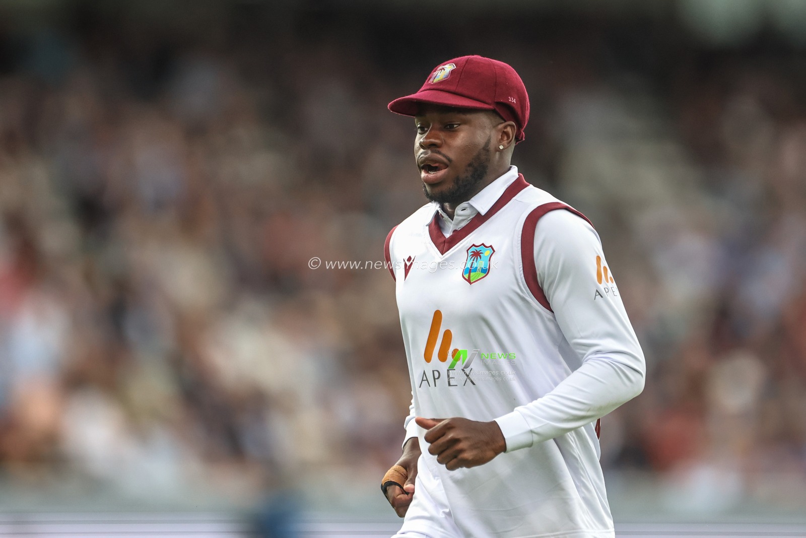 Kirk McKenzie of West Indies during the 1st Rothesay Test Match day 1 England v West Indies at Lords, London, United Kingdom, 10th July 2024

(Photo by Mark Cosgrove/News Images)