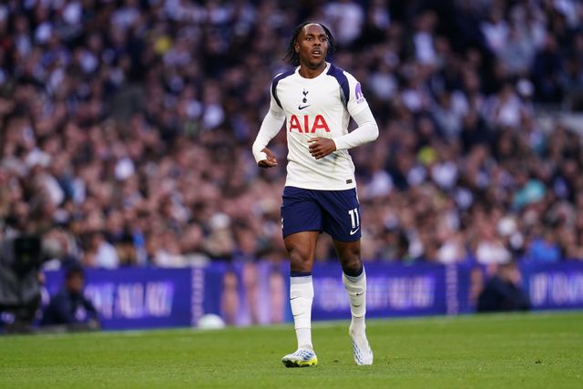 Mathys Tel of Tottenham Hotspur during the Premier League match Tottenham Hotspur vs Brighton & Hove Albion at Tottenham Hotspur Stadium, London, United Kingdom on 18 April 2026

(Photo by Harvey Murphy/News Images)