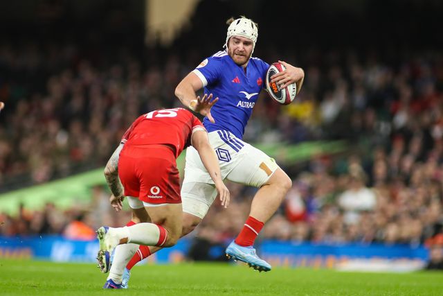 Lenni Nouchi of Francecduring the Guinness Six Nations match Wales vs France at Principality Stadium, Cardiff, United Kingdom, 15th February 2026

(Photo by Andrew Lewis/News Images)