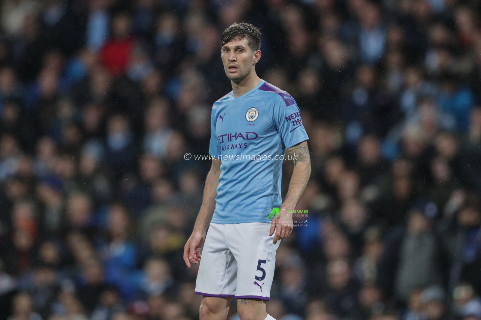 23rd November 2019, Etihad Stadium, Manchester, England; Premier League, Manchester City v Chelsea : John Stones (5) of Manchester City during the game

Credit: Mark Cosgrove/News Images