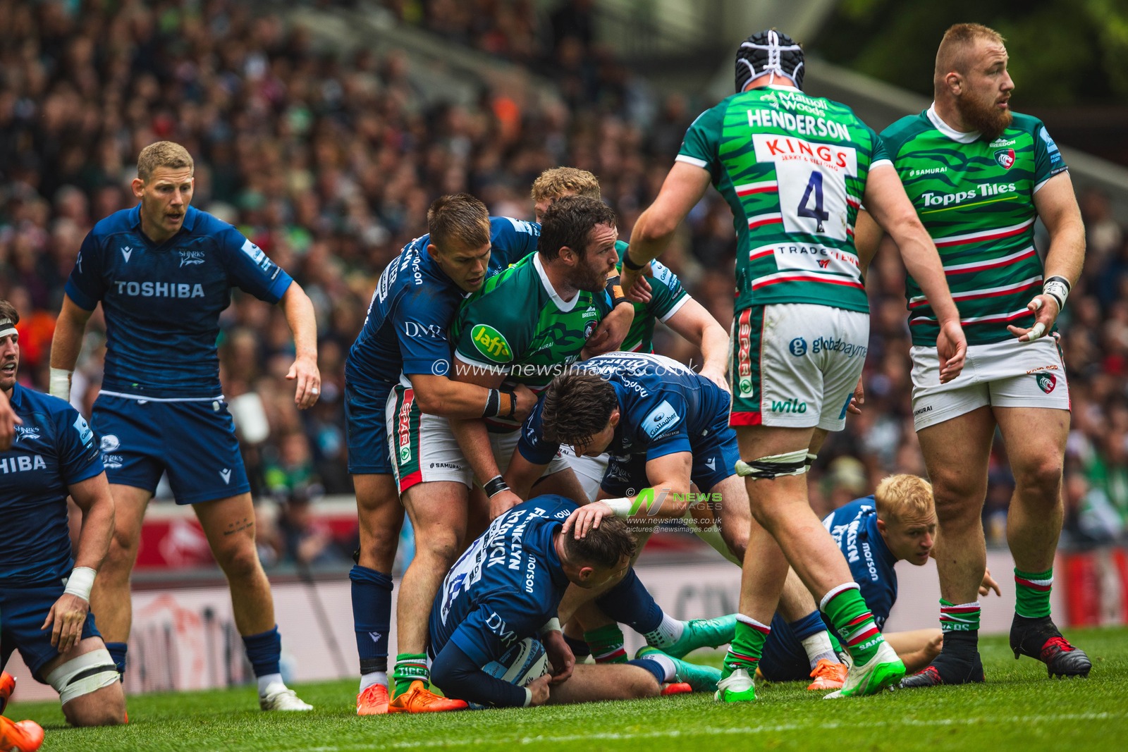Julián Montoya of Leicester Tigers during the Gallagher Premiership Play-off Semi-final Leicester Tigers vs Sale Sharks at Mattioli Woods Welford Road Stadium, Leicester, United Kingdom, 7th June 2025

(Photo by Craig Evans/News Images)