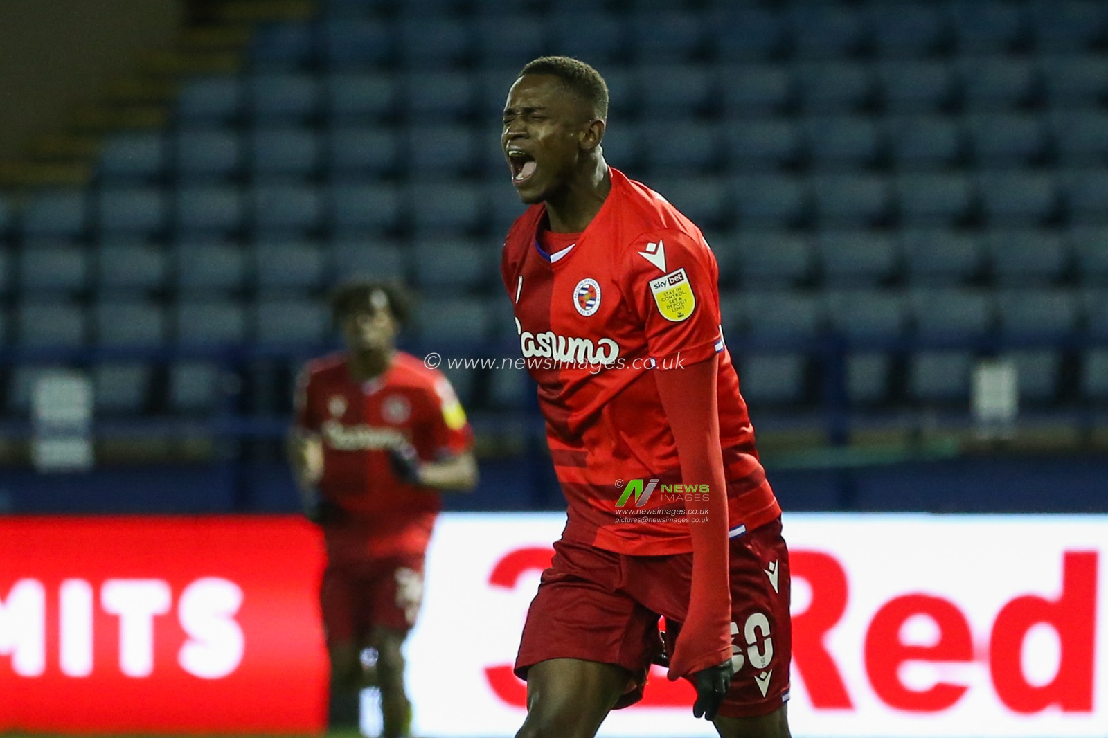 Alfa Semedo #30 of Reading reacts during the game