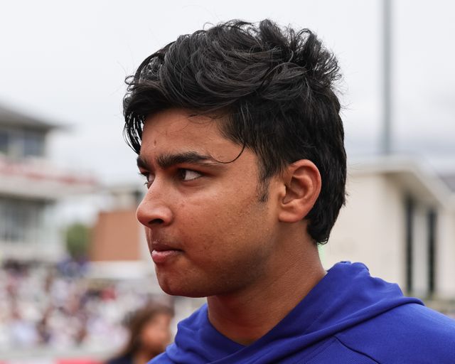 15 year old Vaibhav Sooryavanshi of India in the pre-game warm up session during the First Vitality T20 International match England vs India at Banks Homes Riverside Stadium, Chester-le-street, United Kingdom on 01 July 2026

(Photo by Mark Cosgrove/News Images)