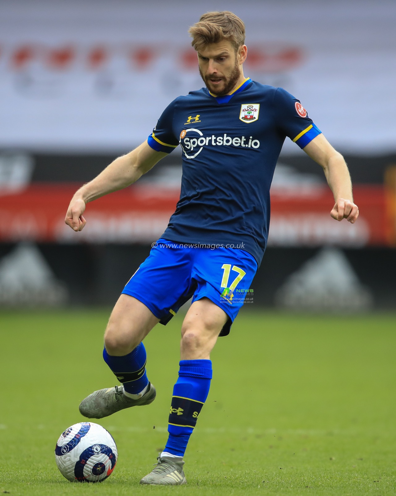 Stuart Armstrong #17 of Southampton during the game