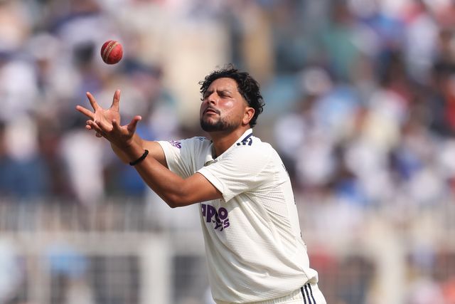 Kuldeep Yadav of India during the IDFC First Bank Test Day 3 match India vs South Africa at Eden Gardens, Kolkata, India, 16th November 2025

(Photo by Shubhajit Roy Karmakar/News Images)