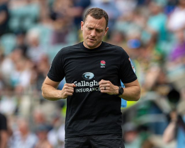 Referee Matthew Carley during the Gallagher PREM Final match Northampton Saints vs Exeter Chiefs at Allianz Stadium, Twickenham, United Kingdom on 20 June 2026.

(Photo by Alex Williamson/News Images)