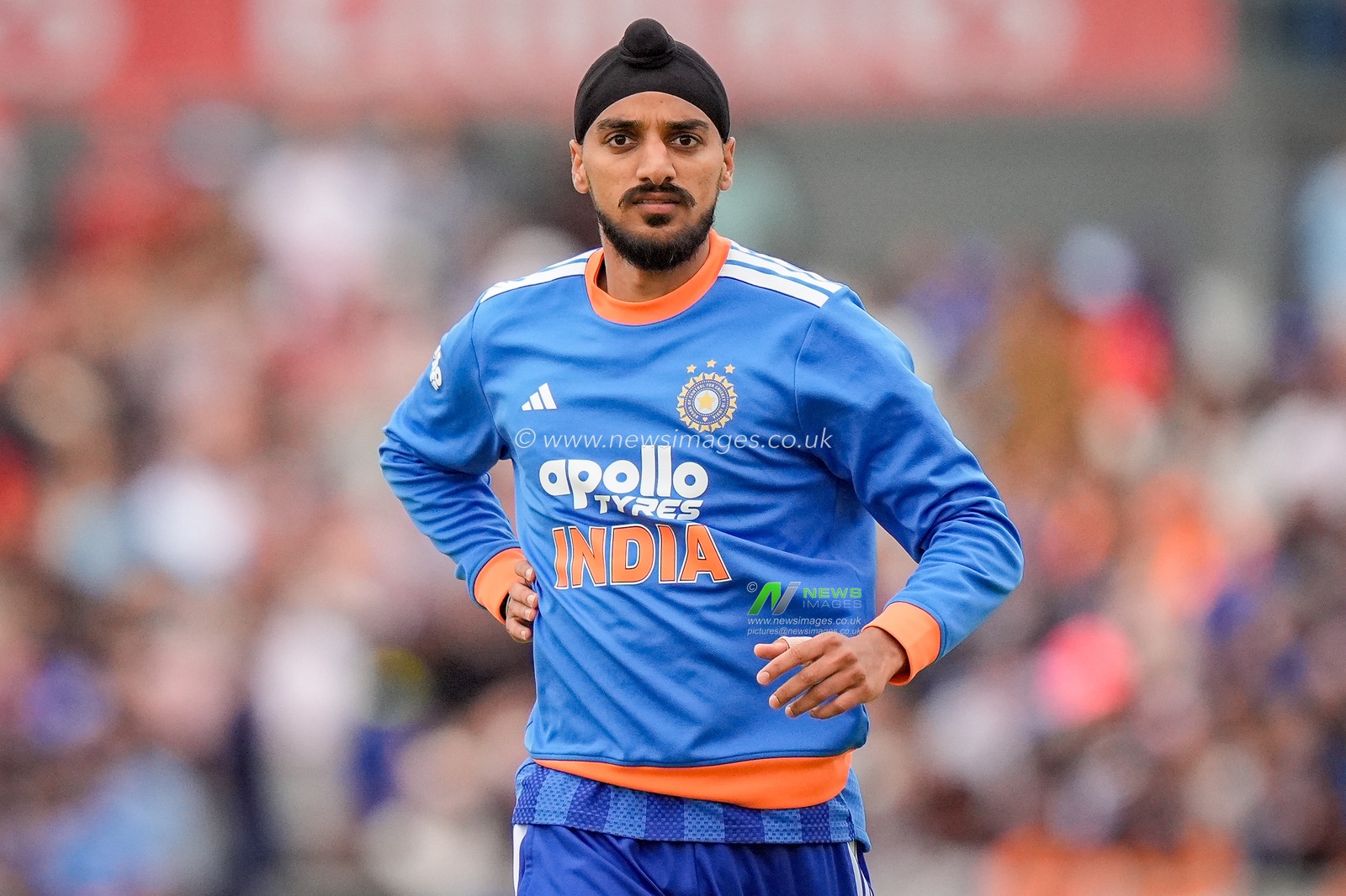 Arshdeep Singh of India during the Second Vitality T20 International match England vs India at Old Trafford, Manchester, United Kingdom on 04 July 2026

(Photo by Maynard Manyowa/News Images)