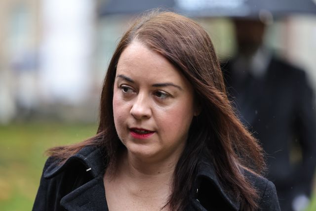 Barnsley MP Stephanie Peacock during the Funeral of Harold Dennis “Dickie” Bird OBE at St Mary's Church, Barnsley, United Kingdom, 19th October 2025

(Photo by Mark Cosgrove/News Images)