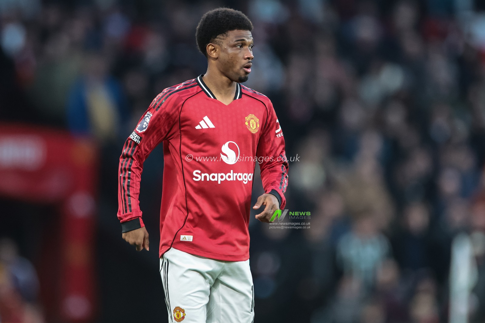 Amad Diallo of Manchester United during the Premier League match Manchester United vs Brighton and Hove Albion at Old Trafford, Manchester, United Kingdom, 25th October 2025

(Photo by Mark Cosgrove/News Images)