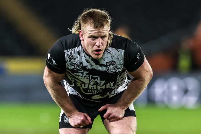 Brad Fash of Hull FC in the pre-game warm up during the Betfred Super League match Hull FC vs York Knights at MKM Stadium, Hull, United Kingdom on 27 February 2026

(Photo by Alfie Cosgrove/News Images)
