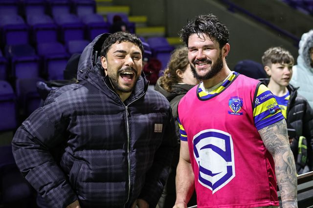 James Bentley of Warrington Wolves during the Pre Season match Warrington Wolves vs Leigh Leopards at Halliwell Jones Stadium, Warrington, United Kingdom, 30th January 2026

(Photo by Mark Cosgrove/News Images)