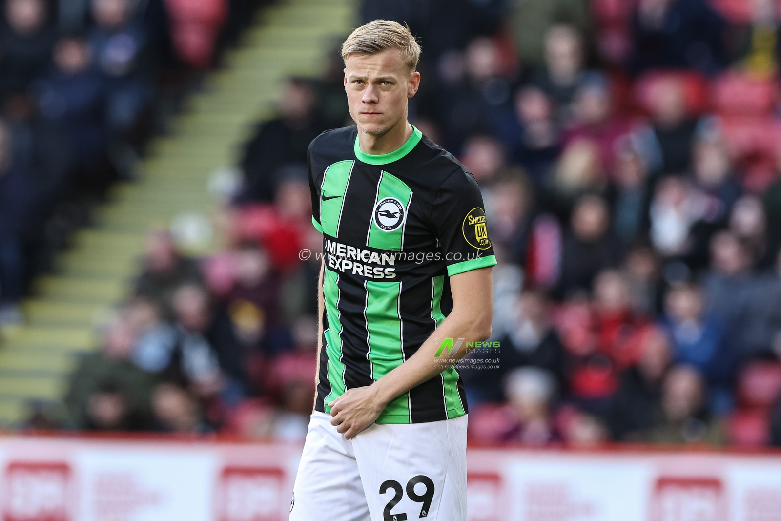 Jan Paul van Hecke of Brighton & Hove Albion during the Premier League match Sheffield United vs Brighton and Hove Albion at Bramall Lane, Sheffield, United Kingdom, 18th February 2024

(Photo by Mark Cosgrove/News Images)