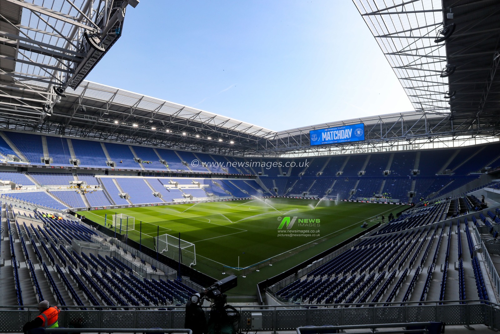 General view of Hill Dickinson Stadium ahead of the Premier League match Everton vs Chelsea at Hill Dickinson Stadium, Liverpool, United Kingdom on 21 March 2026

(Photo by Jorge Horsted/News Images)