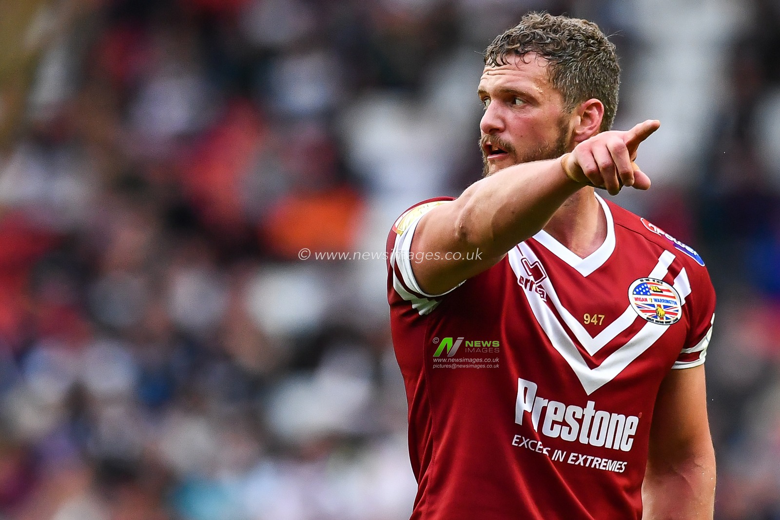 25th May 2019 , Anfield Stadium, Liverpool, England; Dacia Magic Weekend, Betfred Super League Round 16, Wigan Warriors vs Warrington Wolves ; Sean Oâ€™Loughlin (13) of Wigan Warriors 

Credit: Craig Thomas/News Images
