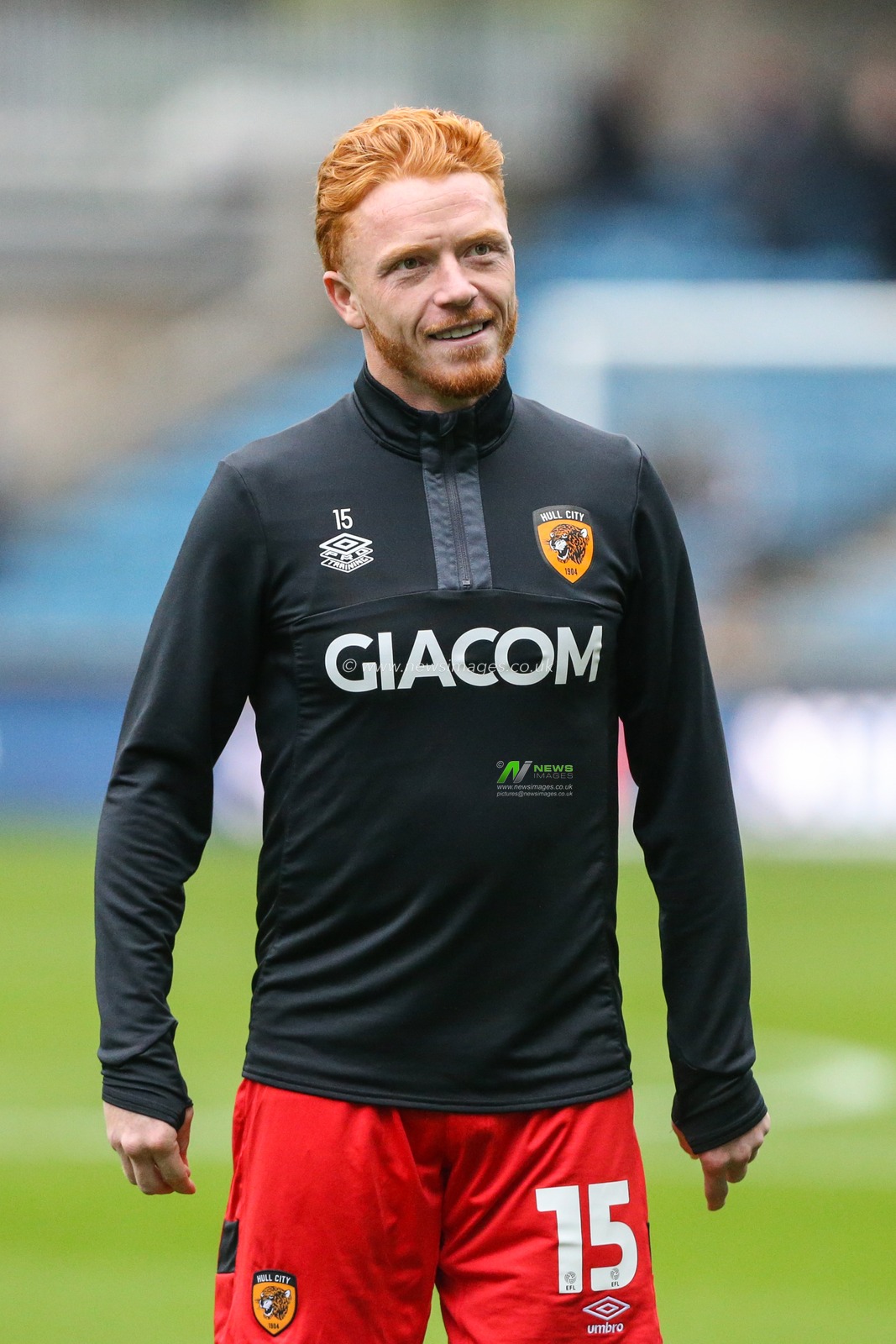 Ryan Woods #15 of Hull City  warms up during the Sky Bet Championship match Millwall vs Hull City at The Den, London, United Kingdom, 5th November 2022

(Photo by Arron Gent/News Images)