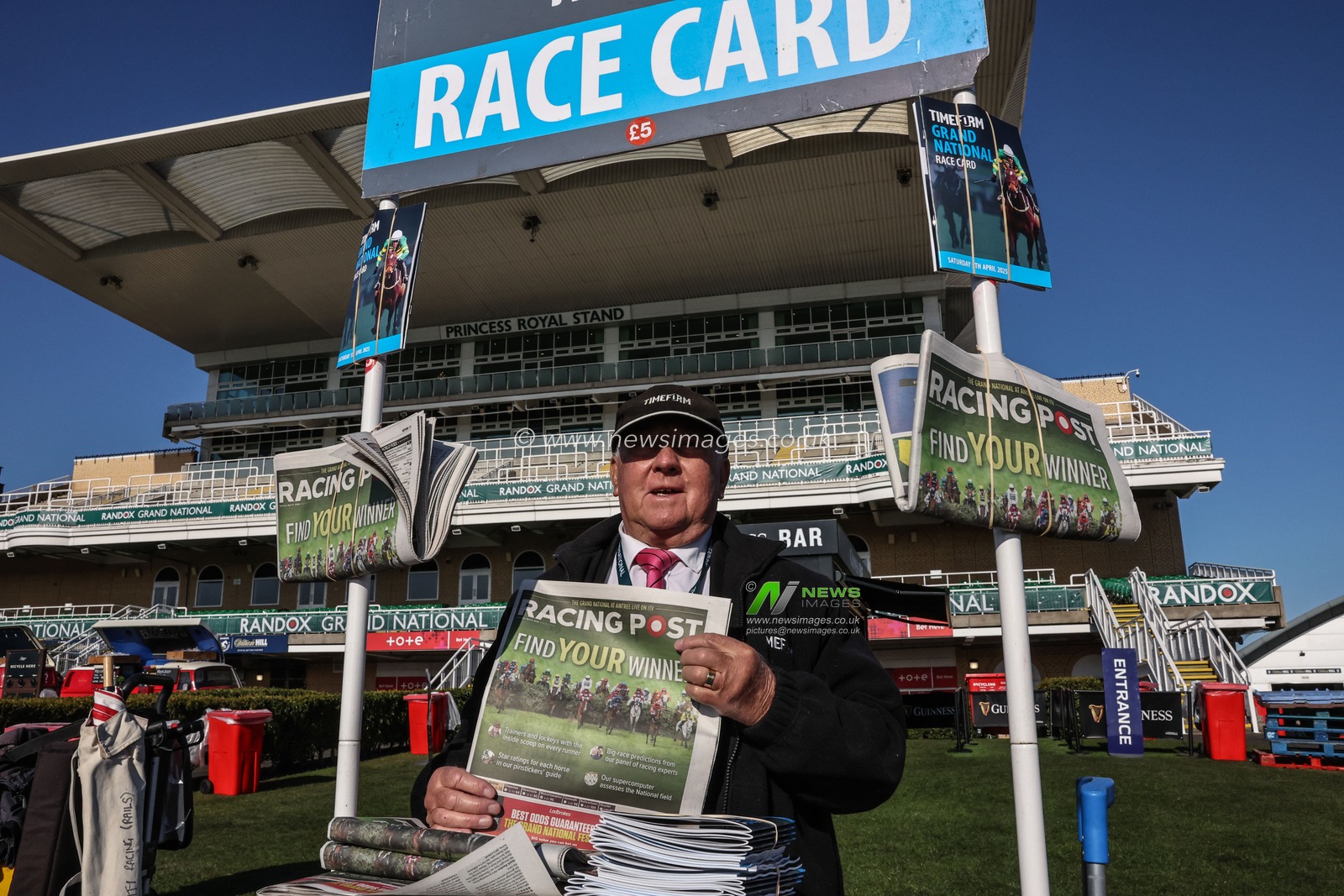 The Racing Post on sale at the Grand National during the Randox Grand National 2025 Day 3 Grand National Day at Aintree Racecourse, Liverpool, United Kingdom, 5th April 2025

(Photo by Mark Cosgrove/News Images)