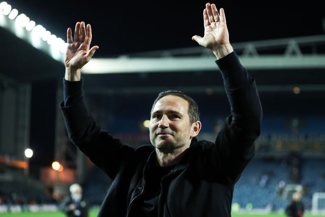 Frank Lampard manager of Coventry City celebrates promotion back to the Premier League after the Sky Bet Championship match Blackburn Rovers vs Coventry City at Ewood Park, Blackburn, United Kingdom on 17 April 2026

(Photo by Jorge Horsted/News Images)