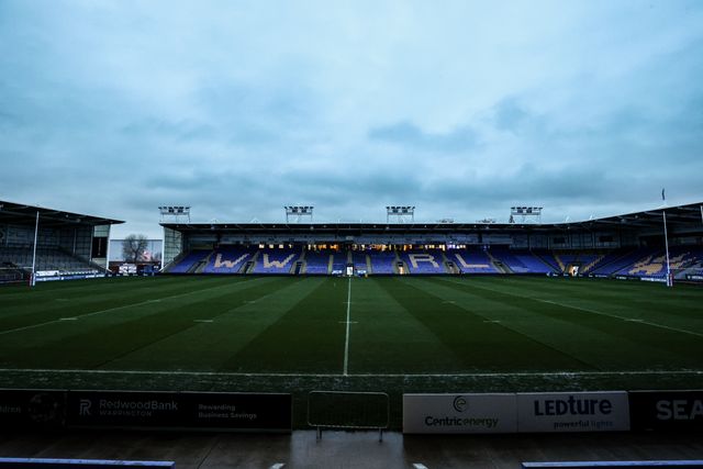 A general view of Halliwell Jones Stadium ahead of the Betfred Challenge Cup match Warrington Wolves vs Sheffield Eagles at The Halliwell Jones Stadium, Warrington, United Kingdom on 06 February 2026

(Photo by Alfie Cosgrove/News Images)