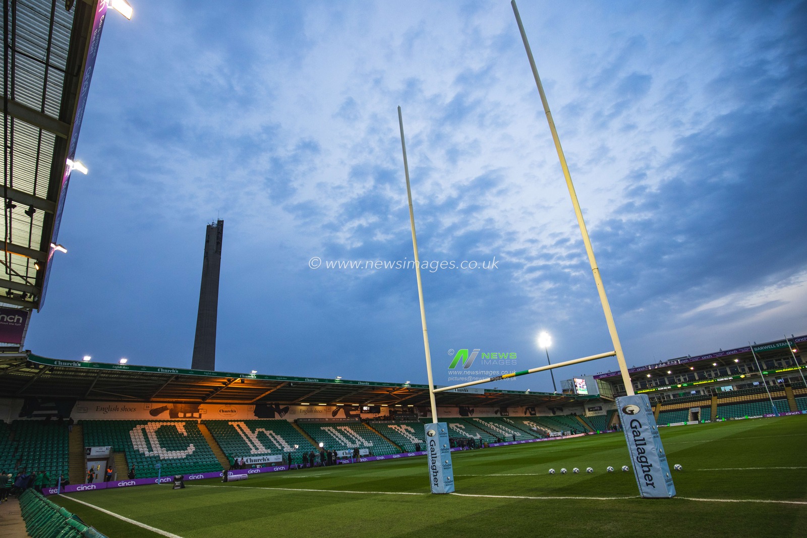 Franklins Gardens Stadium before the Gallagher Premiership match Northampton Saints vs Leicester Tigers at Cinch Stadium at Franklin's Gardens, Northampton, United Kingdom, 21st March 2025

(Photo by Craig Evans/News Images)