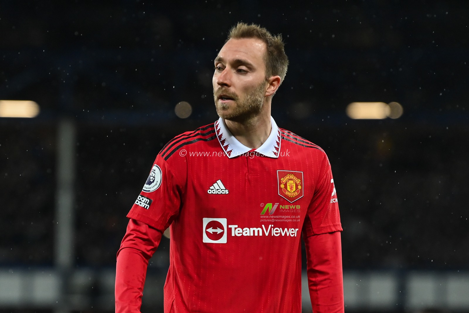 Christian Eriksen #14 of Manchester United during the Premier League match Everton vs Manchester United at Goodison Park, Liverpool, United Kingdom, 9th October 2022

(Photo by Craig Thomas/News Images)