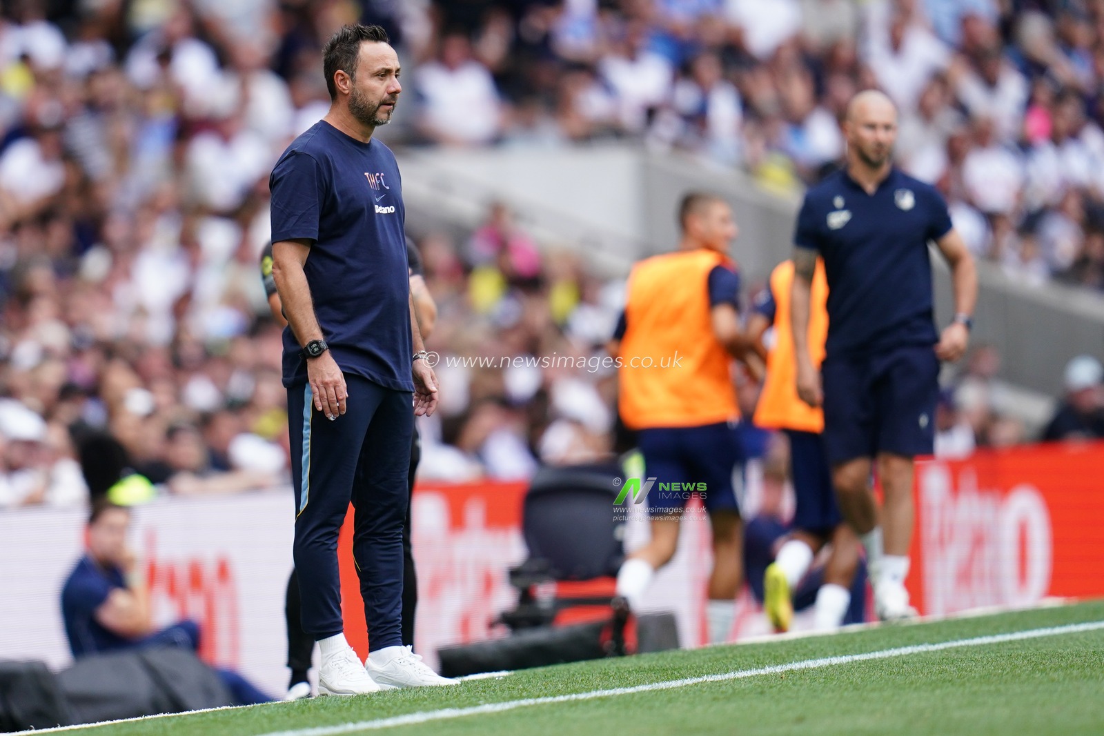 Roberto De Zerbi manager of Tottenham Hotspur during the pre-season friendly match Tottenham Hotspur vs Hoffenheim at Tottenham Hotspur Stadium, London, United Kingdom on 15 August 2026

(Photo by Harvey Murphy/News Images)