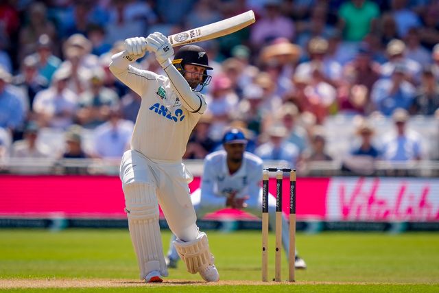 Devon Conwayof New Zealand drives Jofra Archer of England for four runs during the 3rd Rothesay Test Match Day 1 match England vs New Zealand at Trent Bridge, Nottingham, United Kingdom on 25 June 2026

(Photo by Maynard Manyowa/News Images)