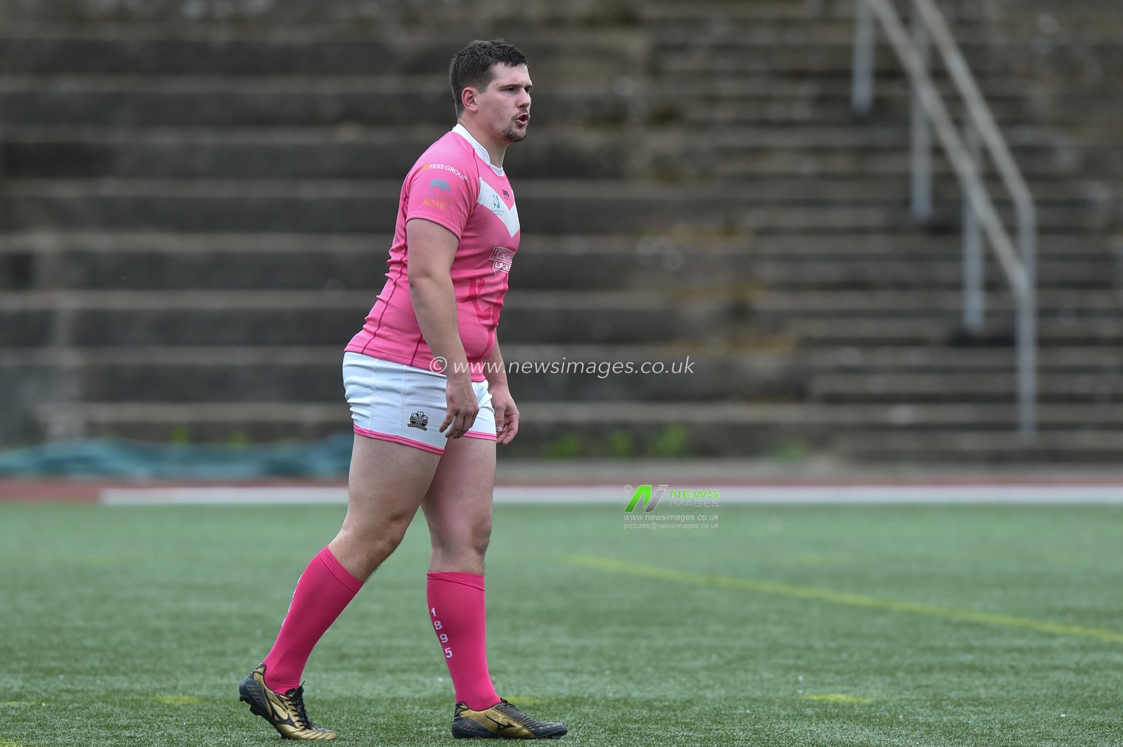 Callum Hazzard of North Wales Crusaders   during the game