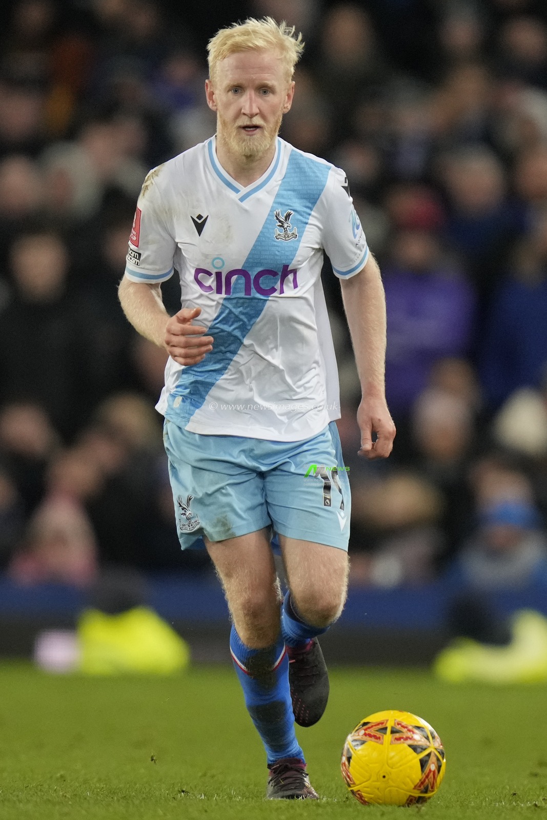 Will Hughes of Crystal Palace during the Emirates FA Cup Third Round Replay match Everton vs Crystal Palace at Goodison Park, Liverpool, United Kingdom, 17th January 2024

(Photo by Steve Flynn/News Images)