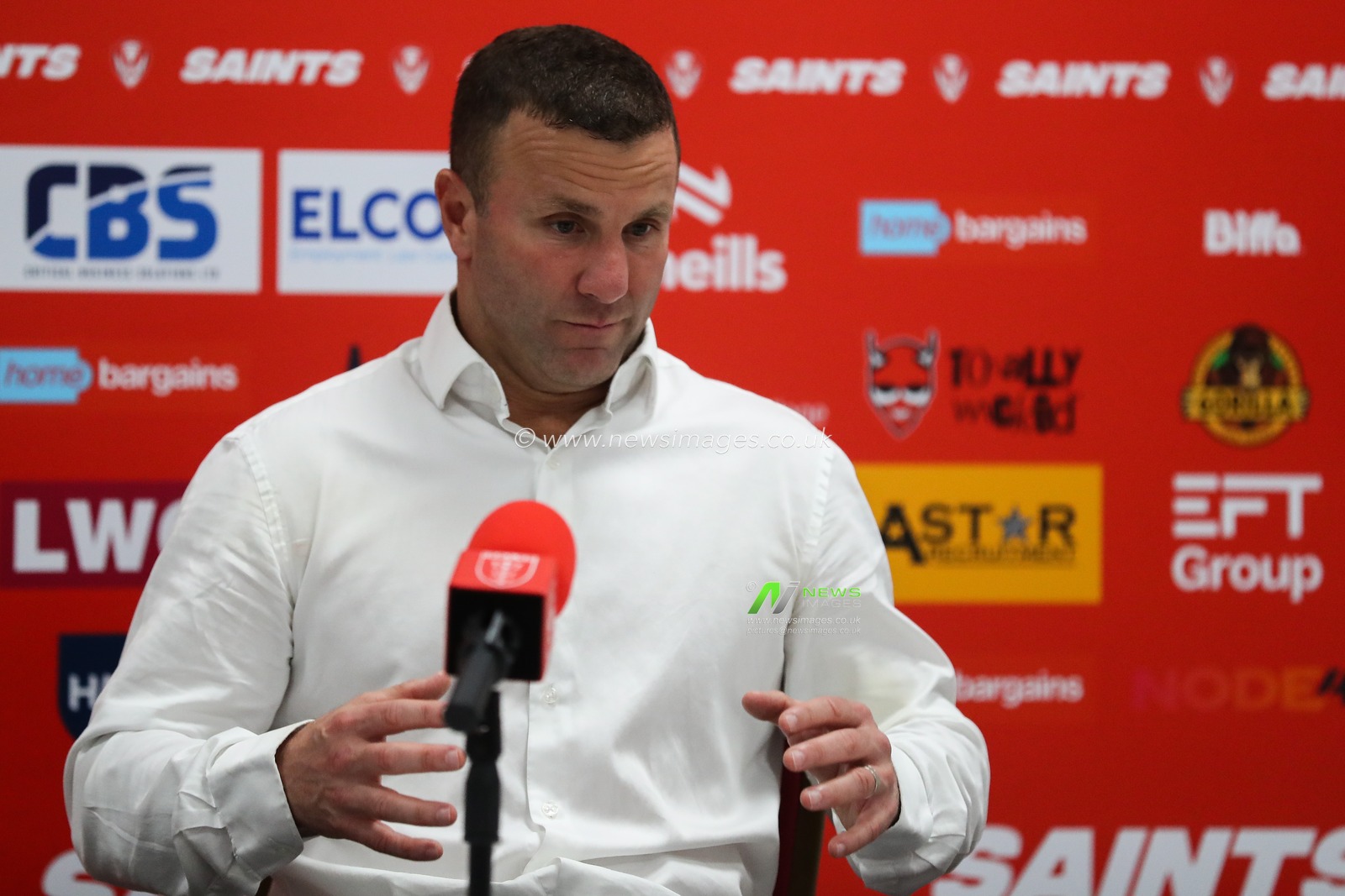 Willie Peters Head Coach of Hull KR during the press conference after the Betfred Super League Round 4 match St Helens vs Hull KR at Totally Wicked Stadium, St Helens, United Kingdom, 7th March 2025

(Photo by Gareth Evans/News Images)